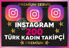 ⚡[ PREMİUM ] İNSTAGRAM TÜRK KADIN 200 TAKİPÇİ⚡