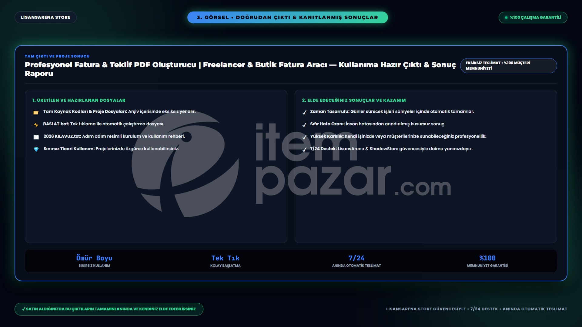 Profesyonel Fatura ve Teklif PDF Oluşturucu -