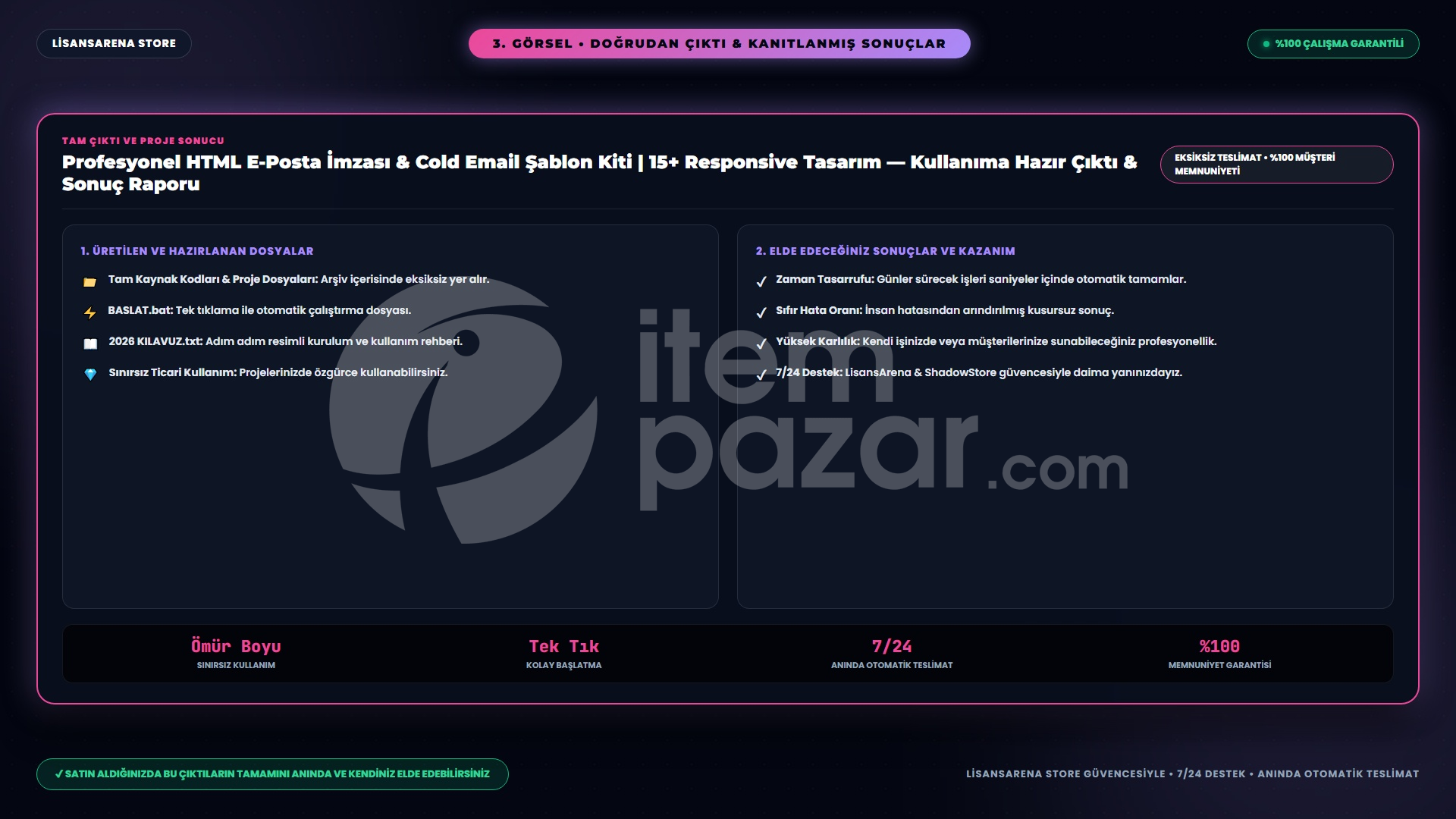 Profesyonel HTML E-Posta İmzası ve Cold Email