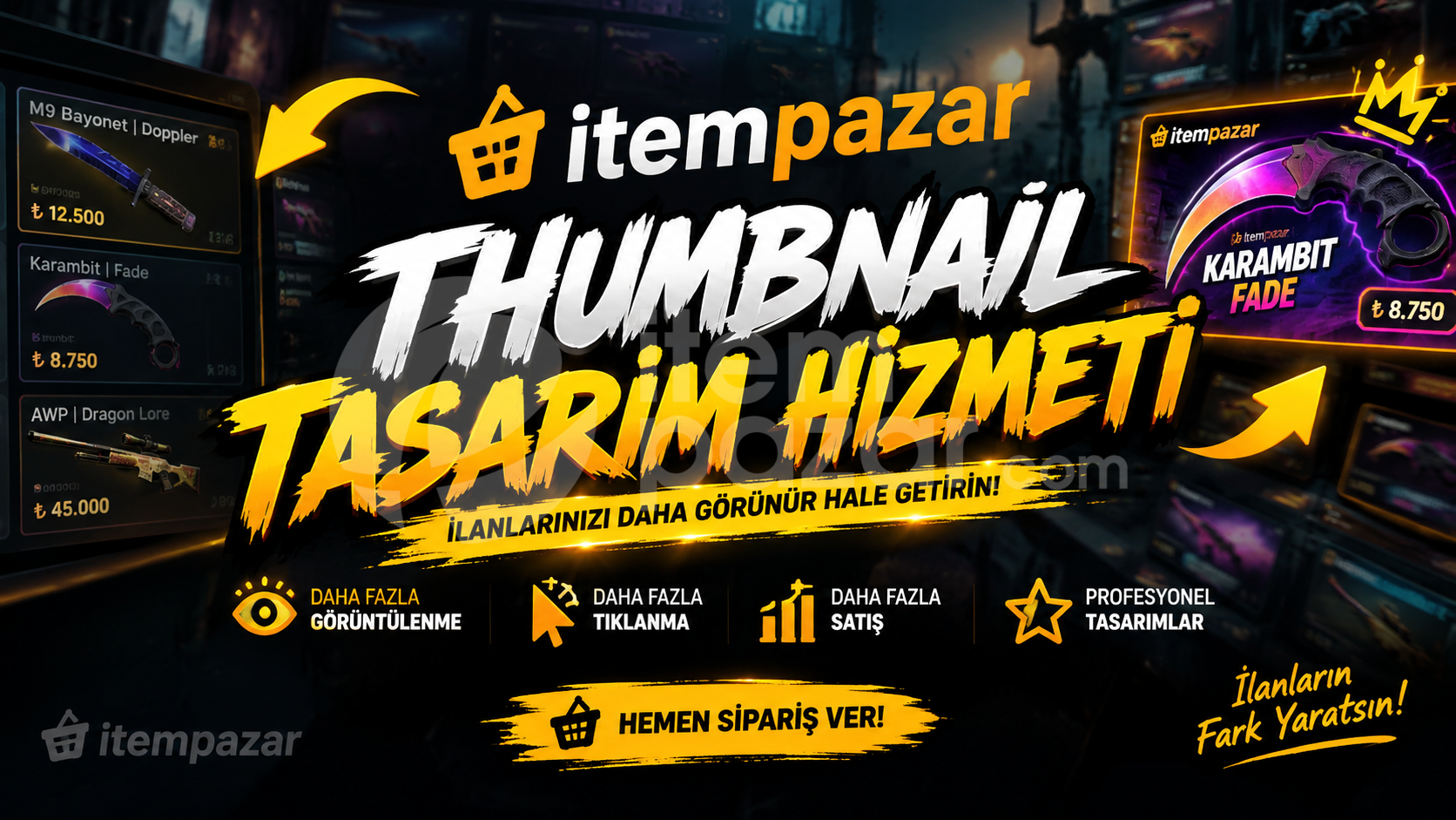 Profesyonel Thumbnail Tasarımı
