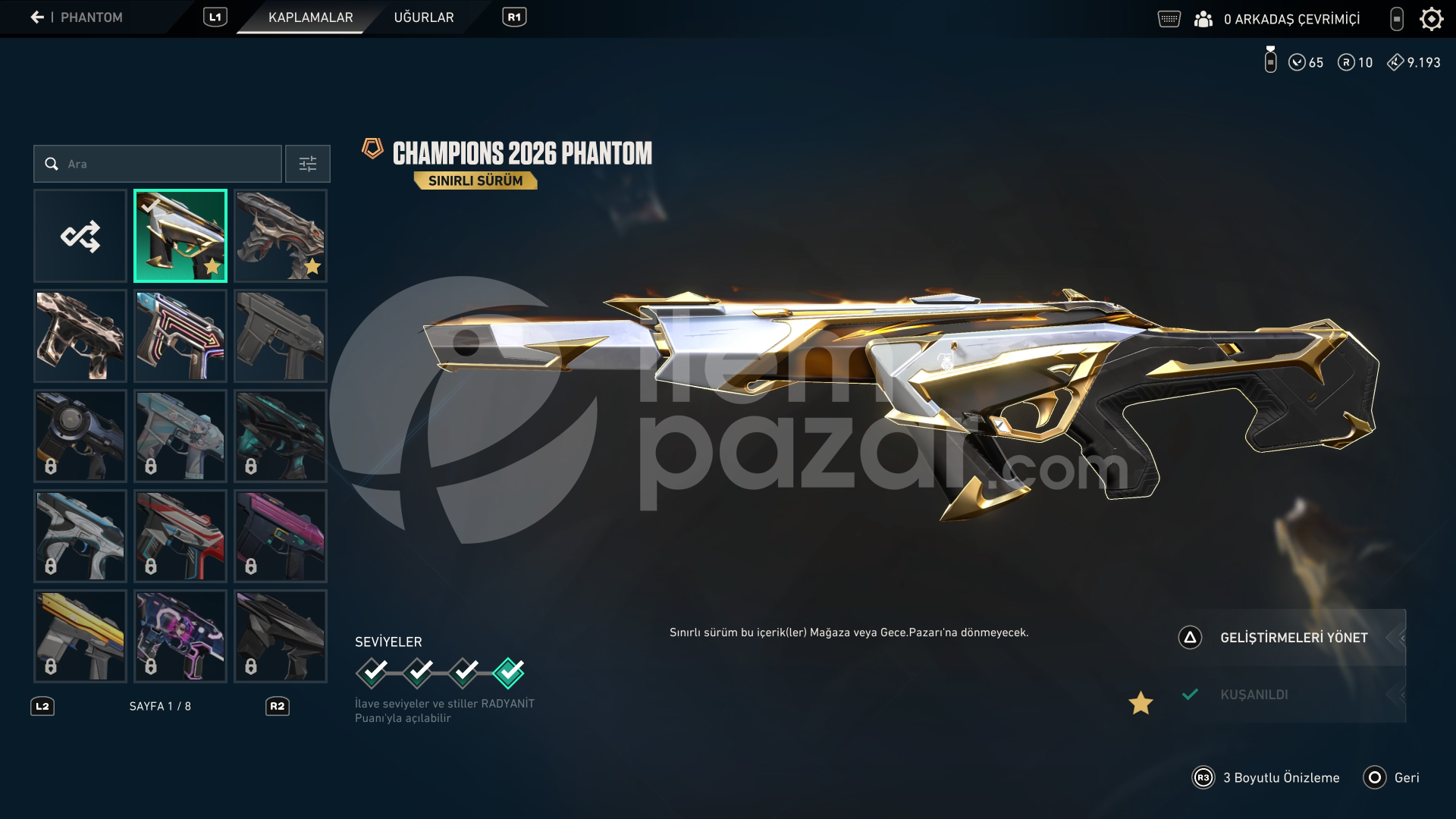 Ps Radiant Champ26 lı 40kvp totalli mainlik acc