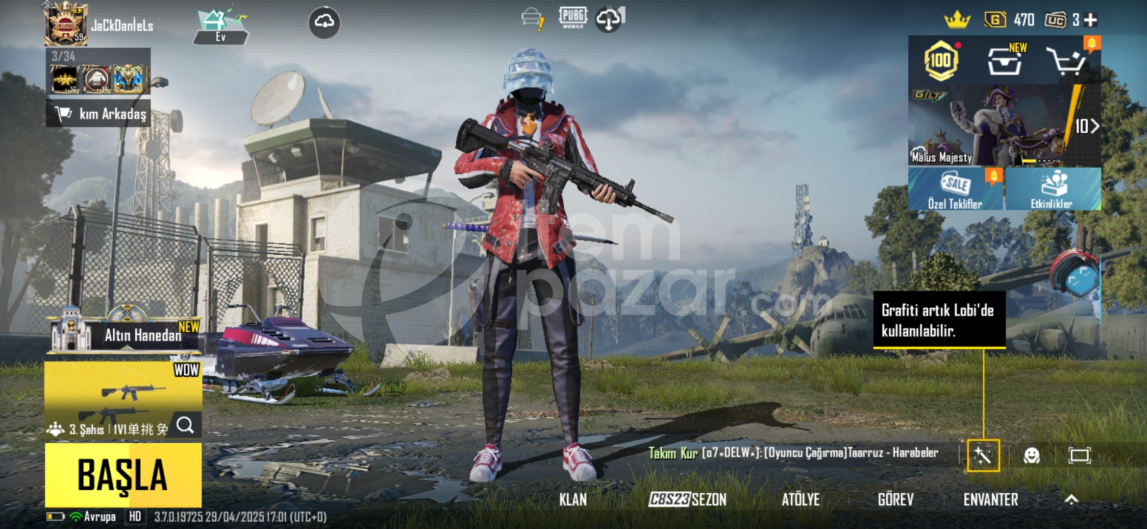 PUBG HANCER SV2+ MİDİLLİ M7 SV2 Buz kask ACİL