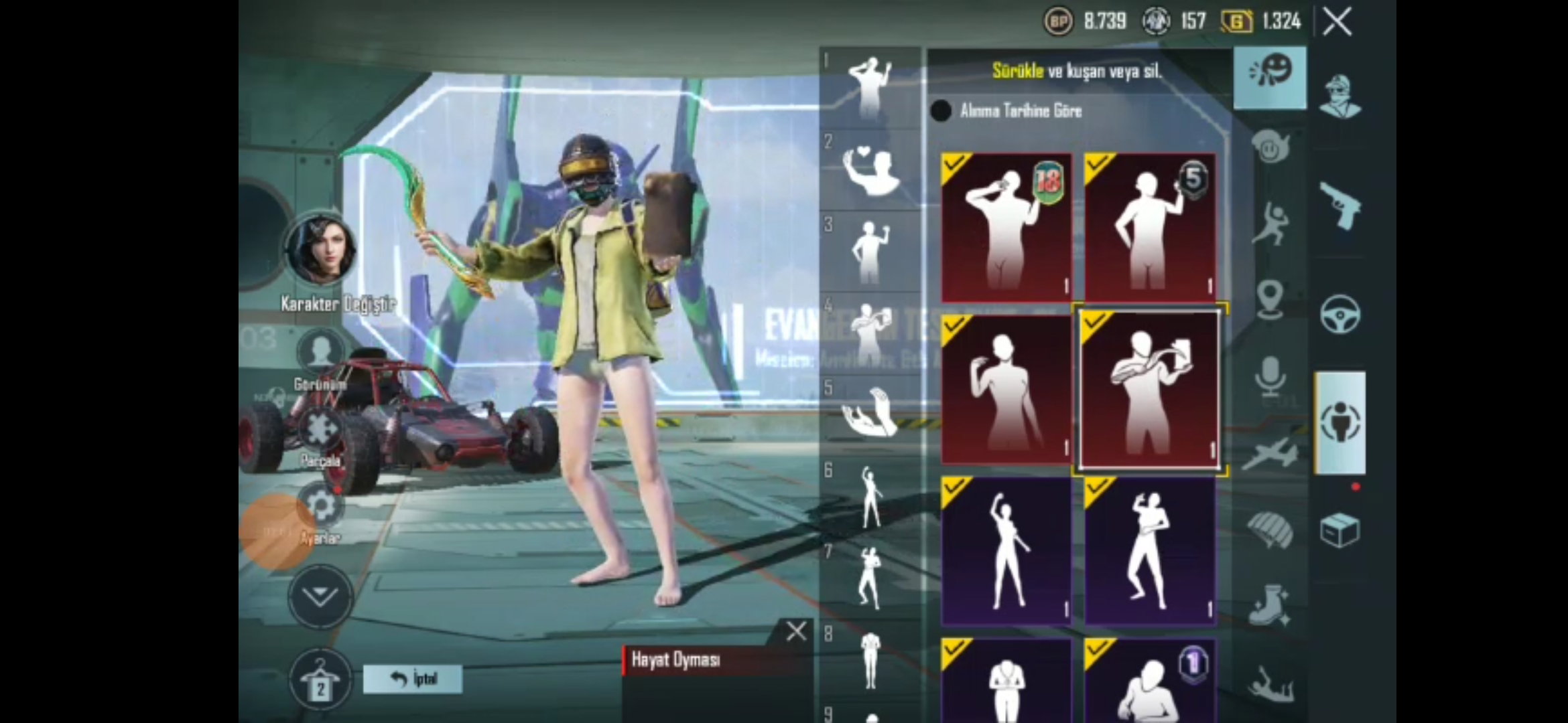 PUBG Hesap Ölümcül Orak Seti