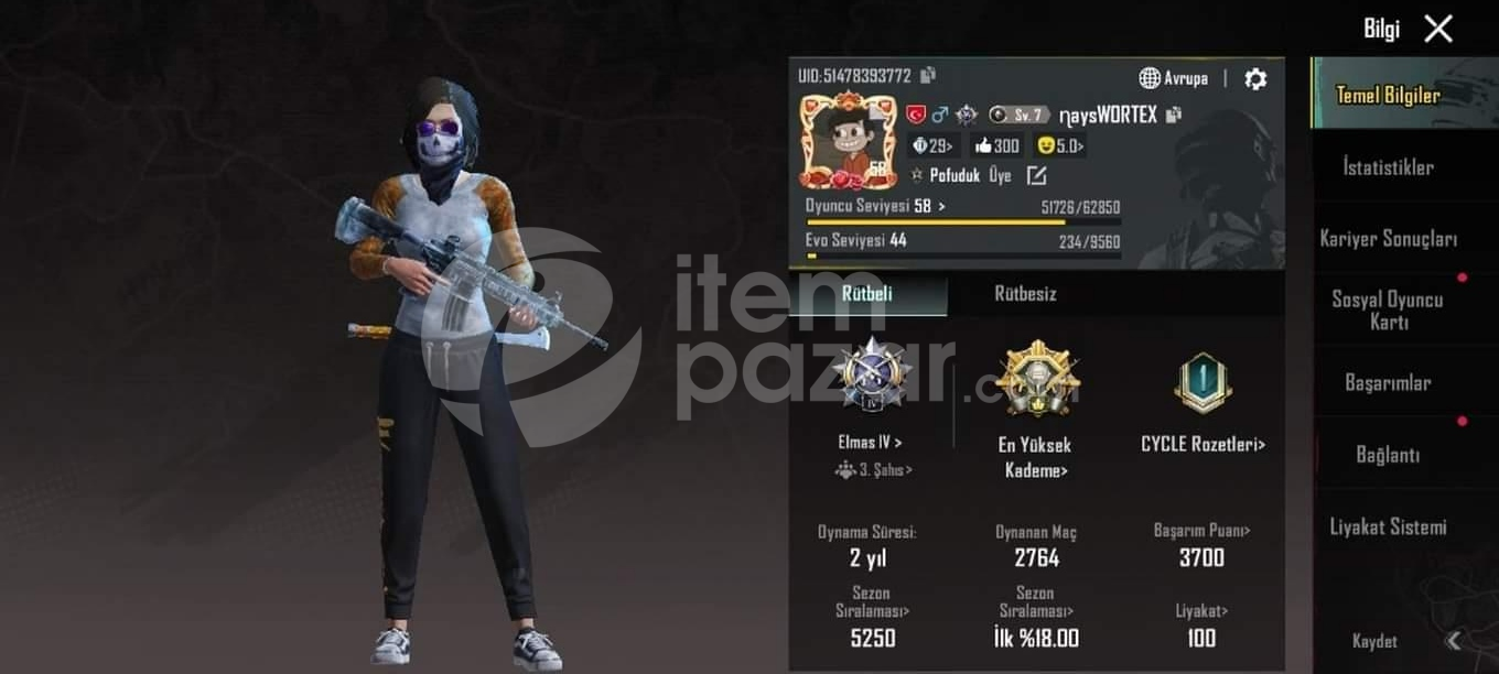 Pubg mobil sağlam ve uygun hesap 
