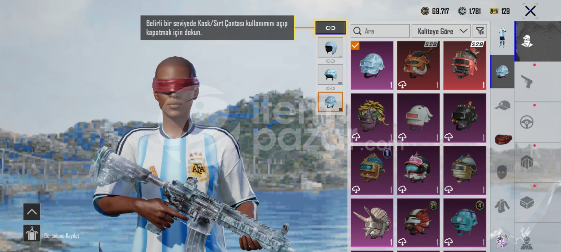 PUBG MOBİLE 5.SEVİYE BUZ M4 HESAP
