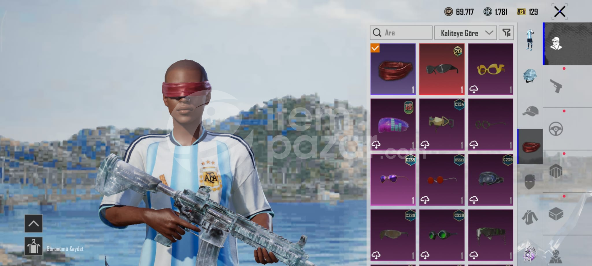 PUBG MOBİLE 5.SEVİYE BUZ M4 HESAP