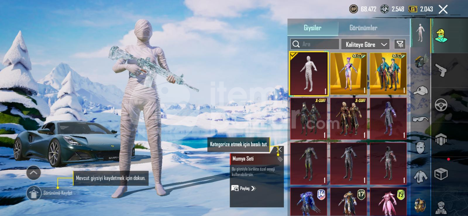 Pubg Mobile hesap dop dolu hesap