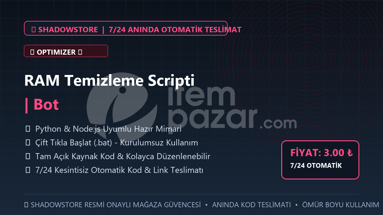 RAM Temizleme Scripti | Bot | #070