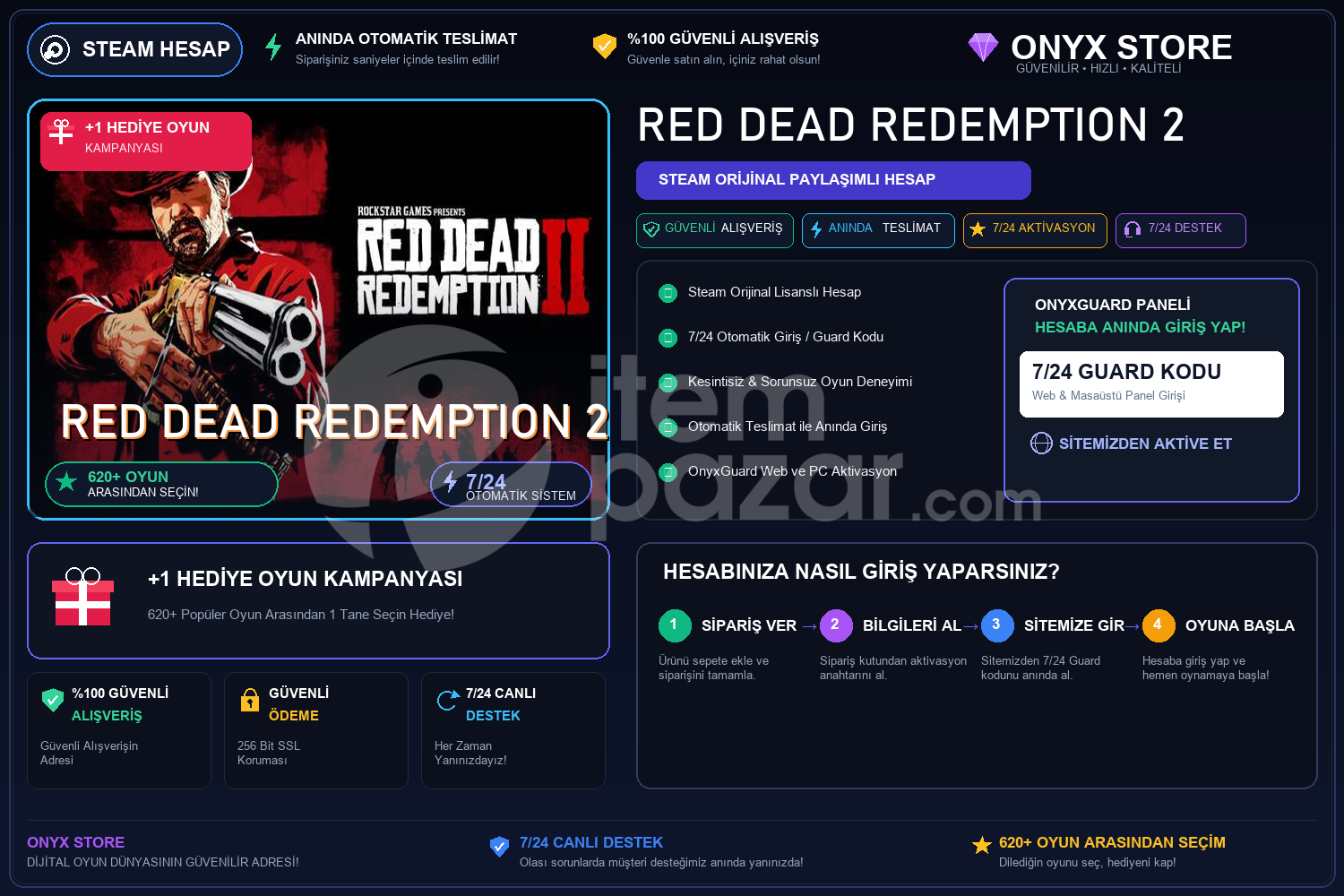 Red Dead Redemption 2 Garantili + Hediye