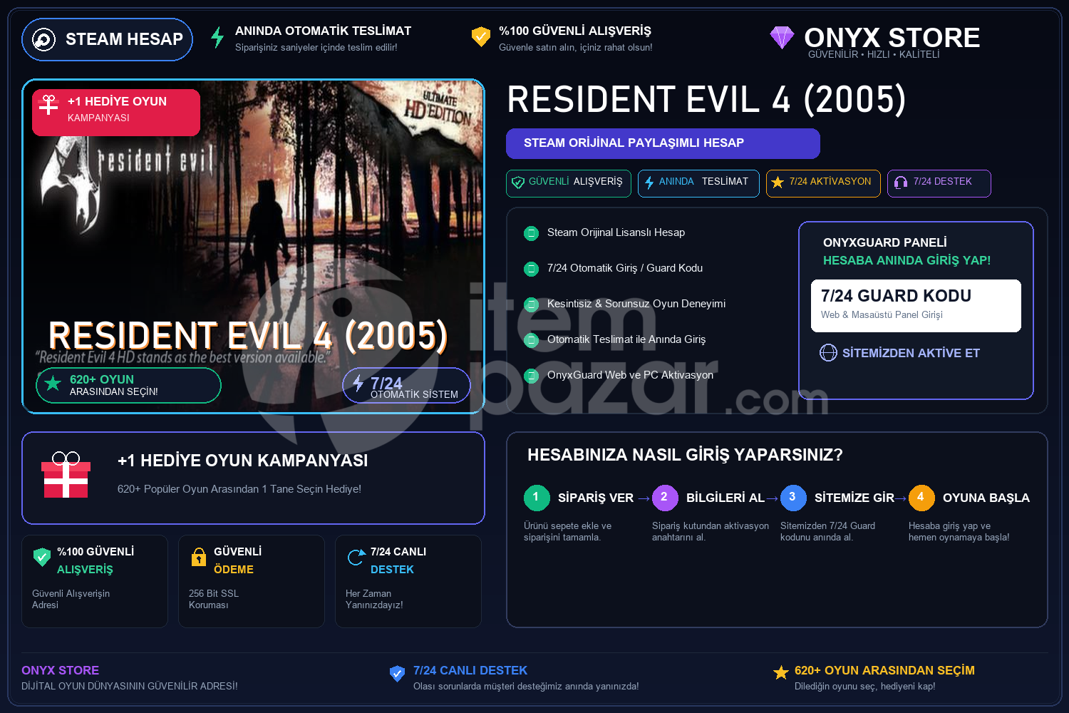 Resident Evil 4 (2005) Garantili + Hediye
