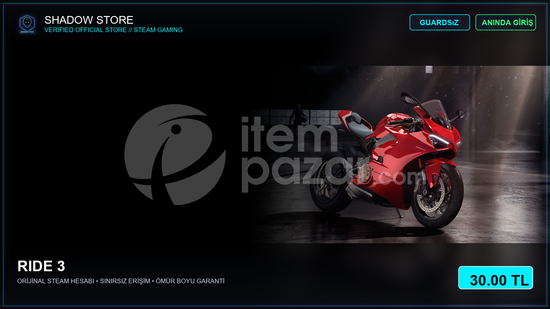 Ride 3 | Guardsız Steam Hesap