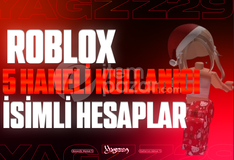 ROBLOX 5 HANELİ KULLANICI İSİMLİ HESAP
