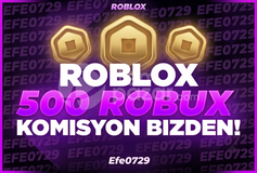 Roblox 500 Robux (714) - Komisyon Ödüyorum!
