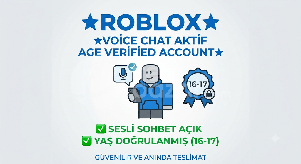 ⭐ROBLOX - VOİCE CHAT AKTİF ACCOUNT 16-17⭐