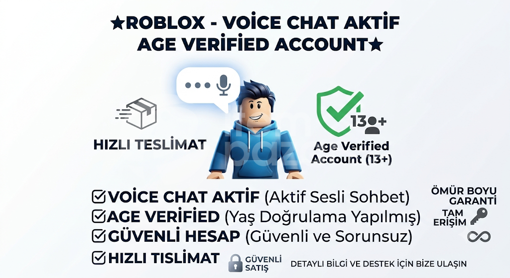 ⭐ROBLOX - VOİCE CHAT AKTİF ACCOUNT⭐