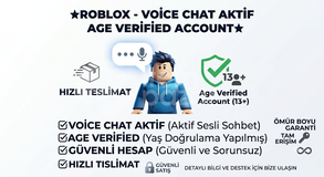 ⭐ROBLOX - VOİCE CHAT AKTİF ACCOUNT⭐