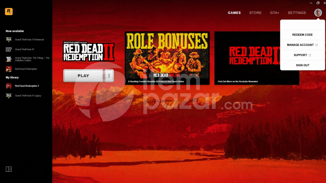 Rockstar Games Hesabı - Red Dead Redemption 2