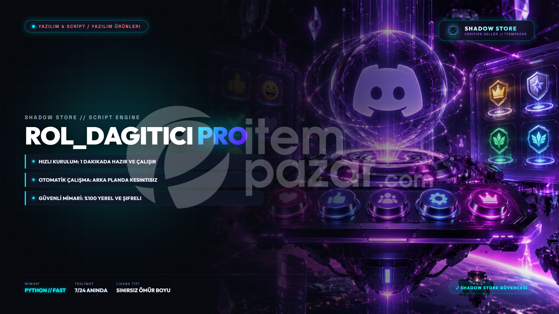 RolDağıtıcı Pro | Butonlu Rol