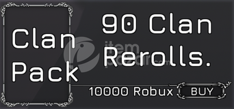 Ryujin 90 Clan Rerolls