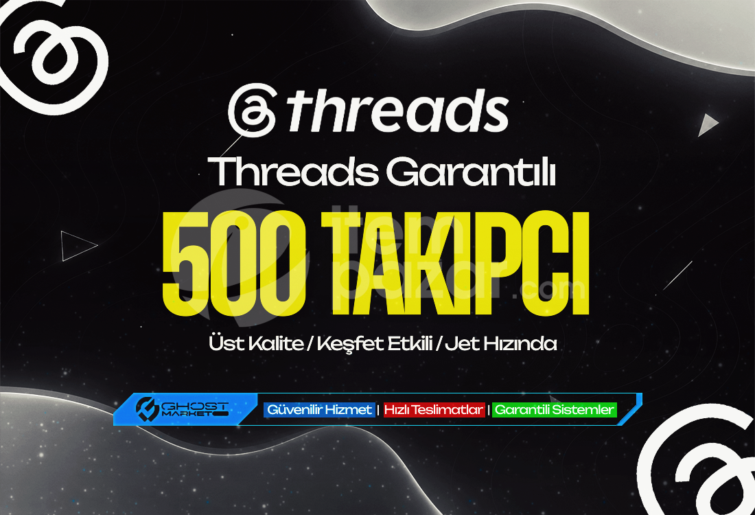 Garantılı - Threads 500 Takipçi