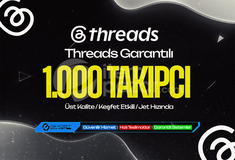 Garantılı - Threads 1.000 Takipçi