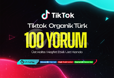 Garantılı - Tiktok 100 Türk Yorum