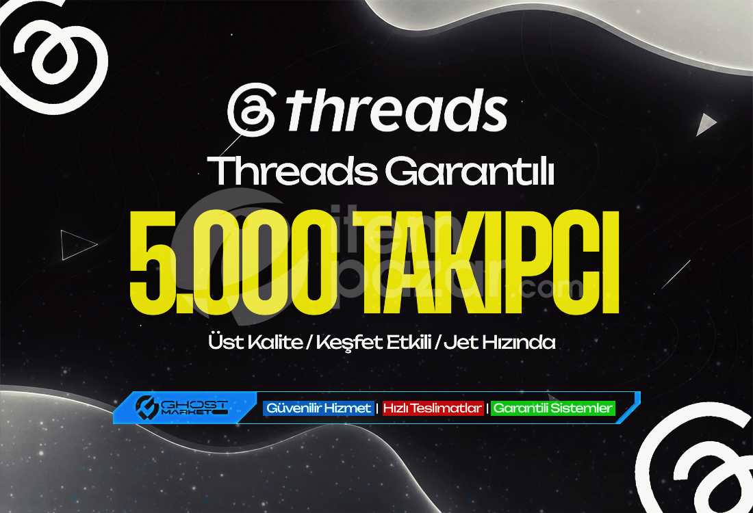 Garantılı - Threads 5.000 Takipçi