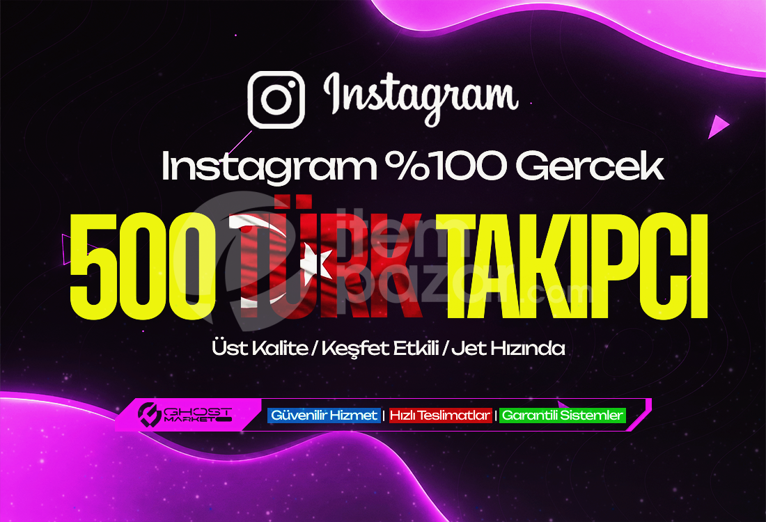 Garantılı - 500 Instagram Türk Takipçi