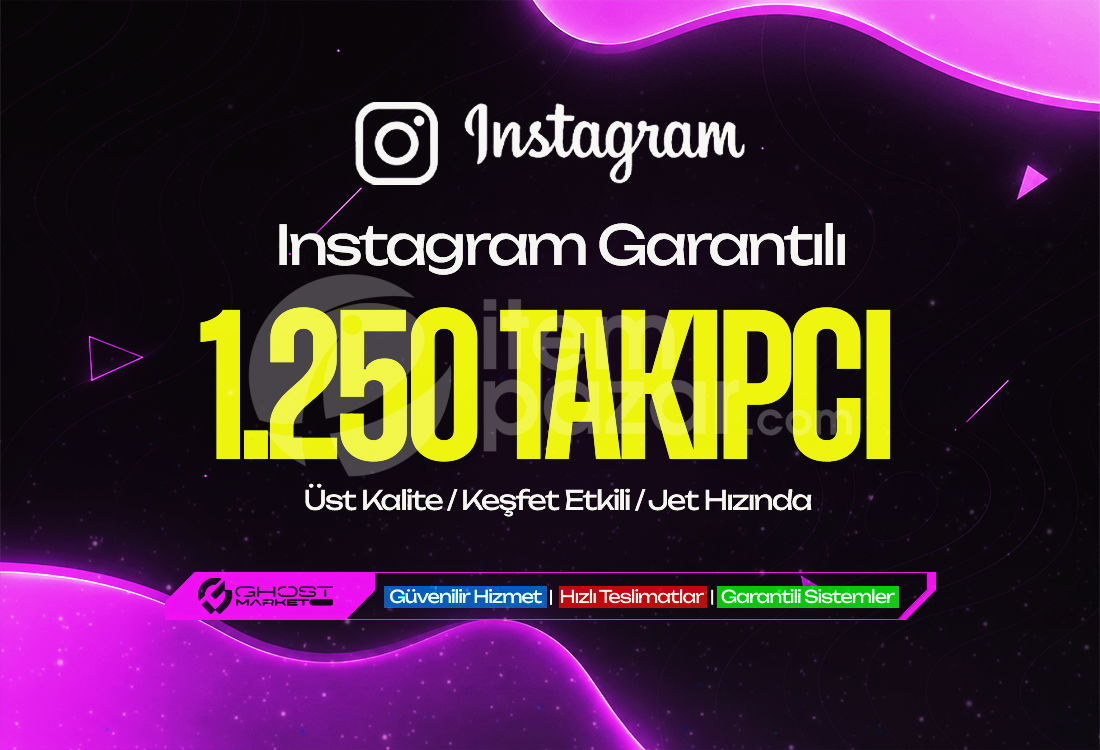 Garantılı - 1.250 Instagram Takipçi