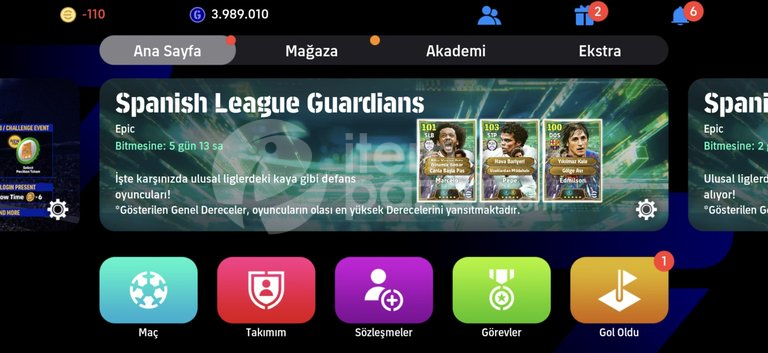 eFootball PES Hesabı 3227 Kolektif Güç -110 MC