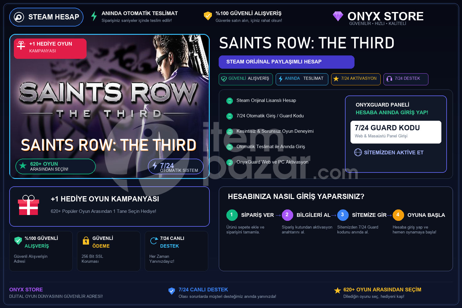Saints Row: The Third Garantili + Hediye