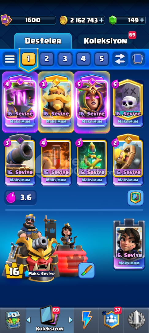 Satılık Clash Royale