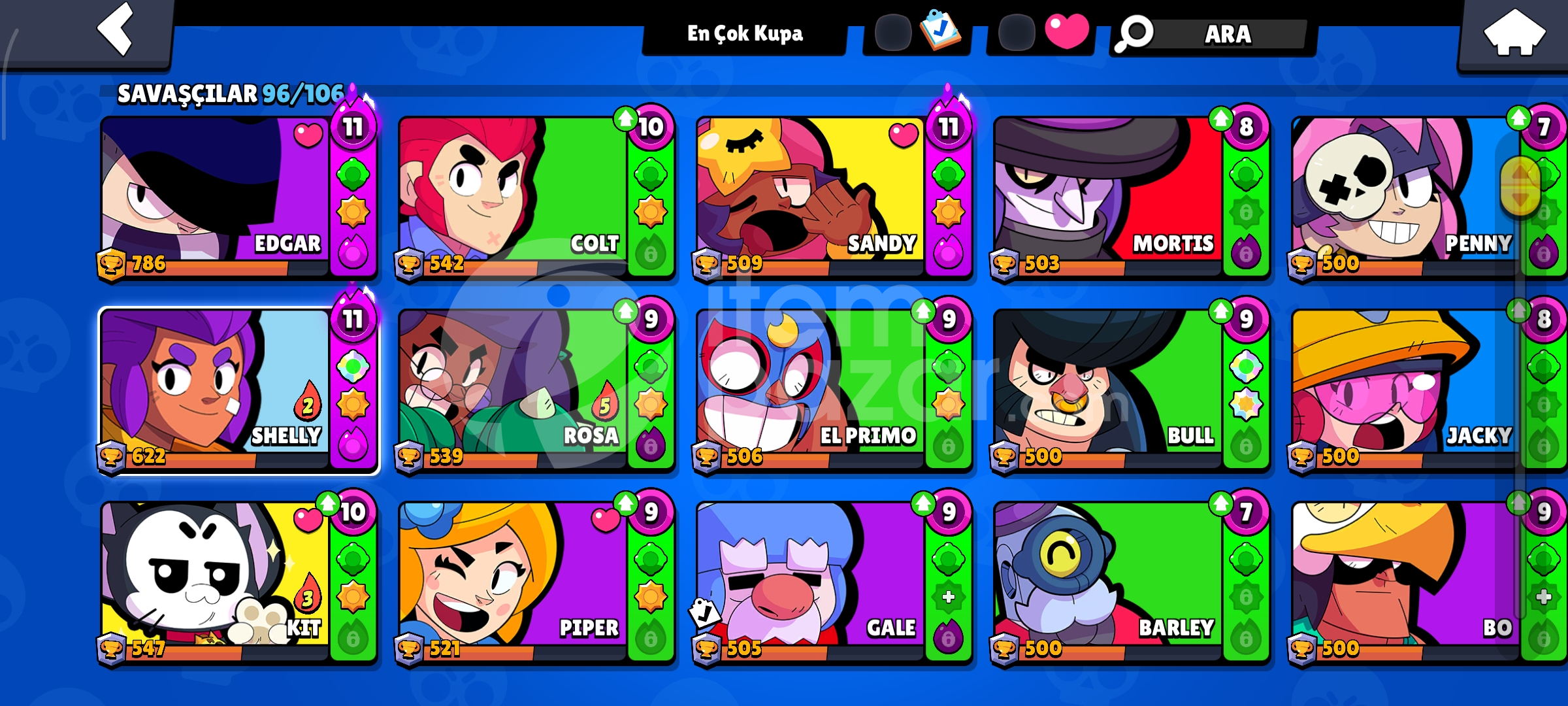 Satılık Değerli Brawl Stars Hesabı