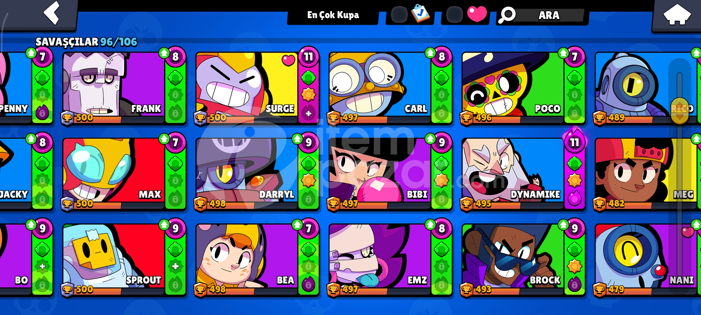 Satılık Değerli Brawl Stars Hesabı