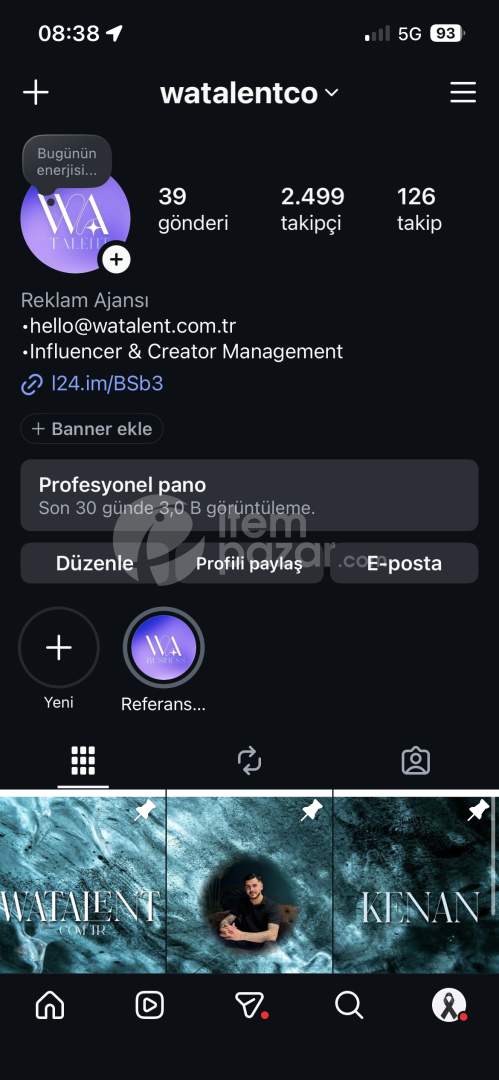 SATILIK SOSYAL MEDYA AJANSI 2 HESAP