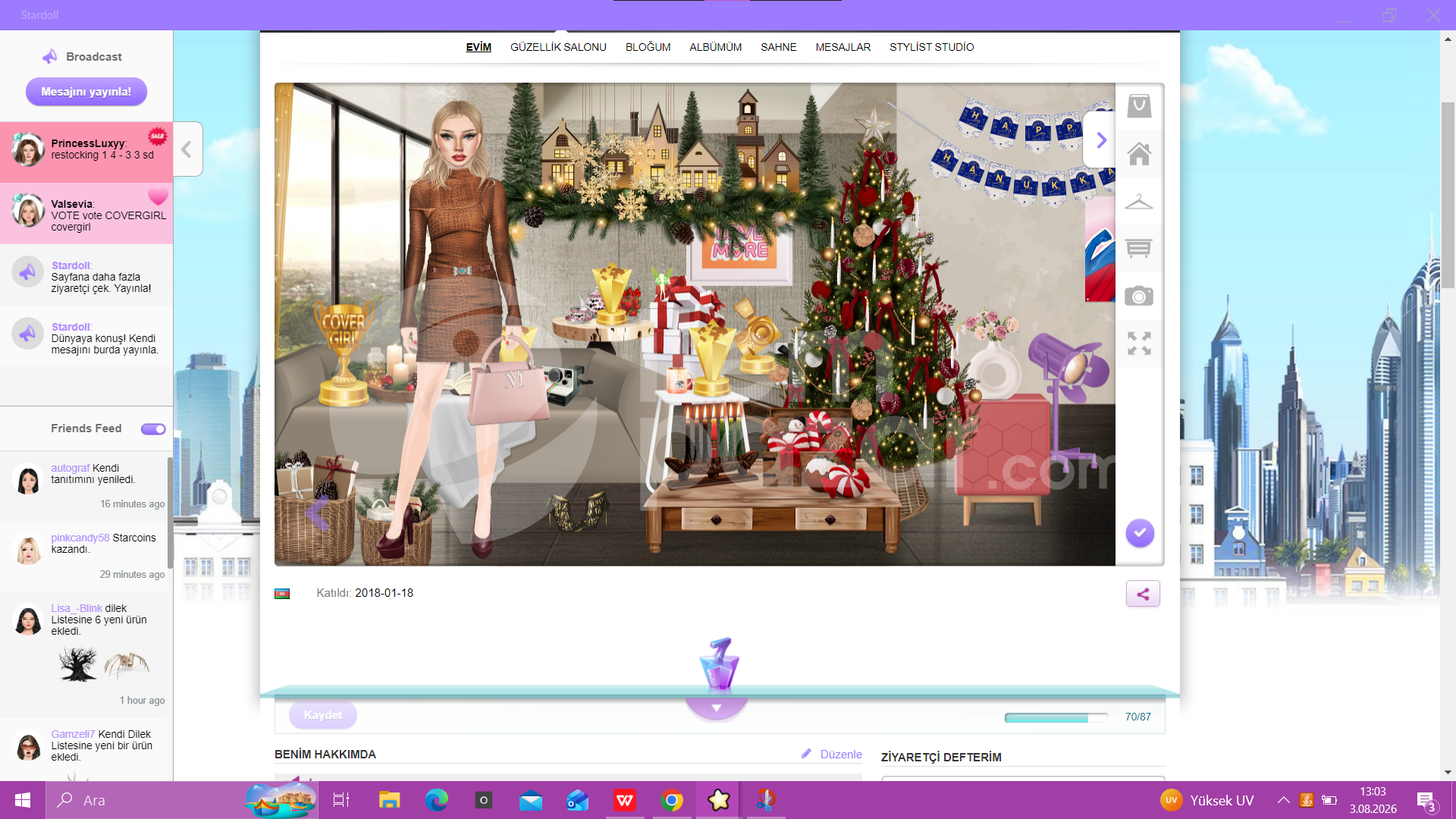 Satılık Stardoll Hesabı