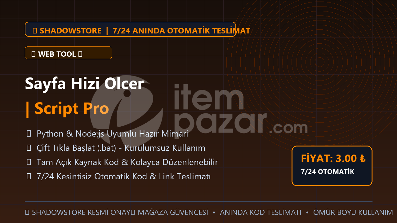 Sayfa Hizi Olcer | Script Pro | #054