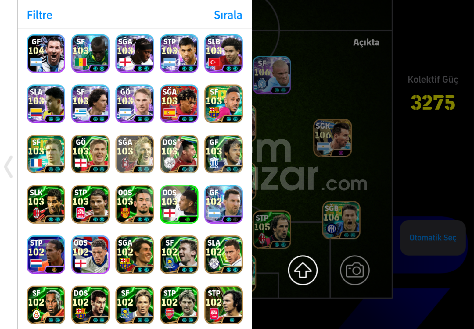 PES21 ICON KADRO + 3275KG 109 MALDİNİ 107 KVARA
