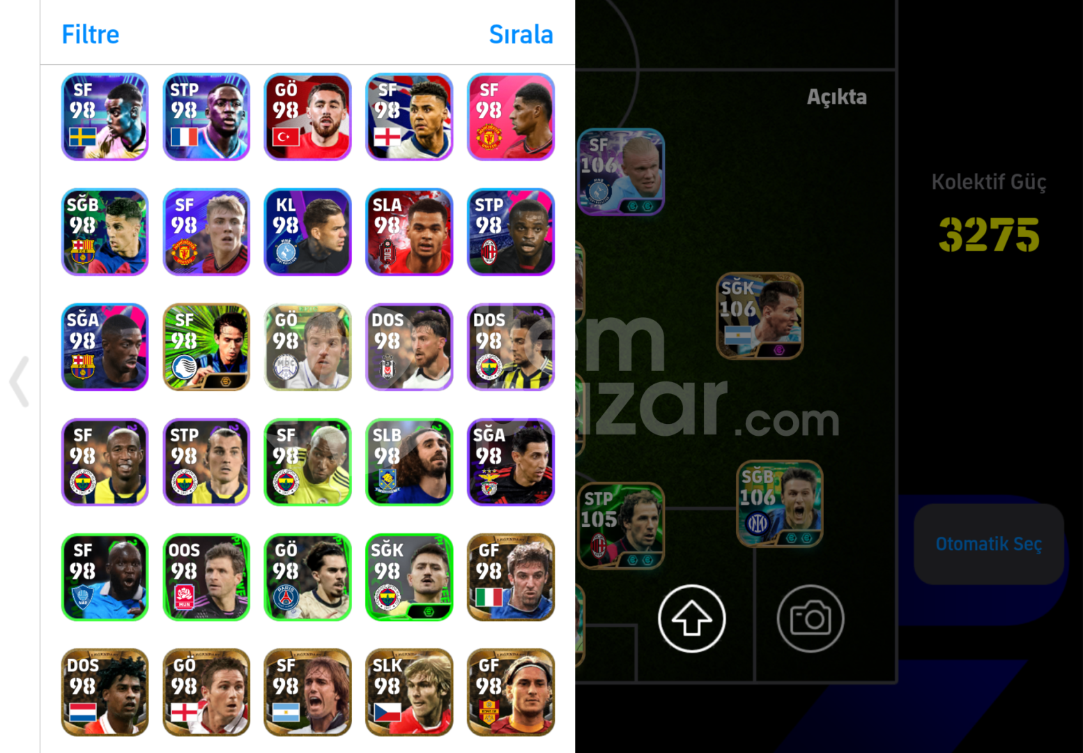 PES21 ICON KADRO + 3275KG 109 MALDİNİ 107 KVARA