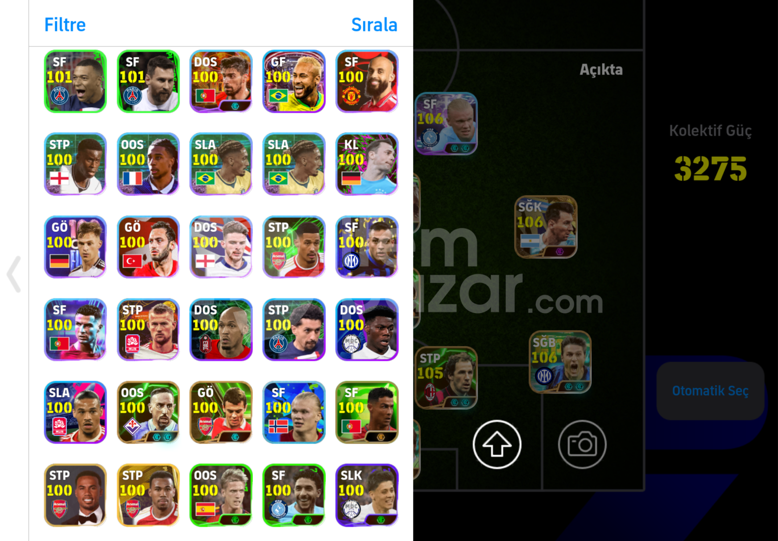 PES21 ICON KADRO + 3275KG 109 MALDİNİ 107 KVARA