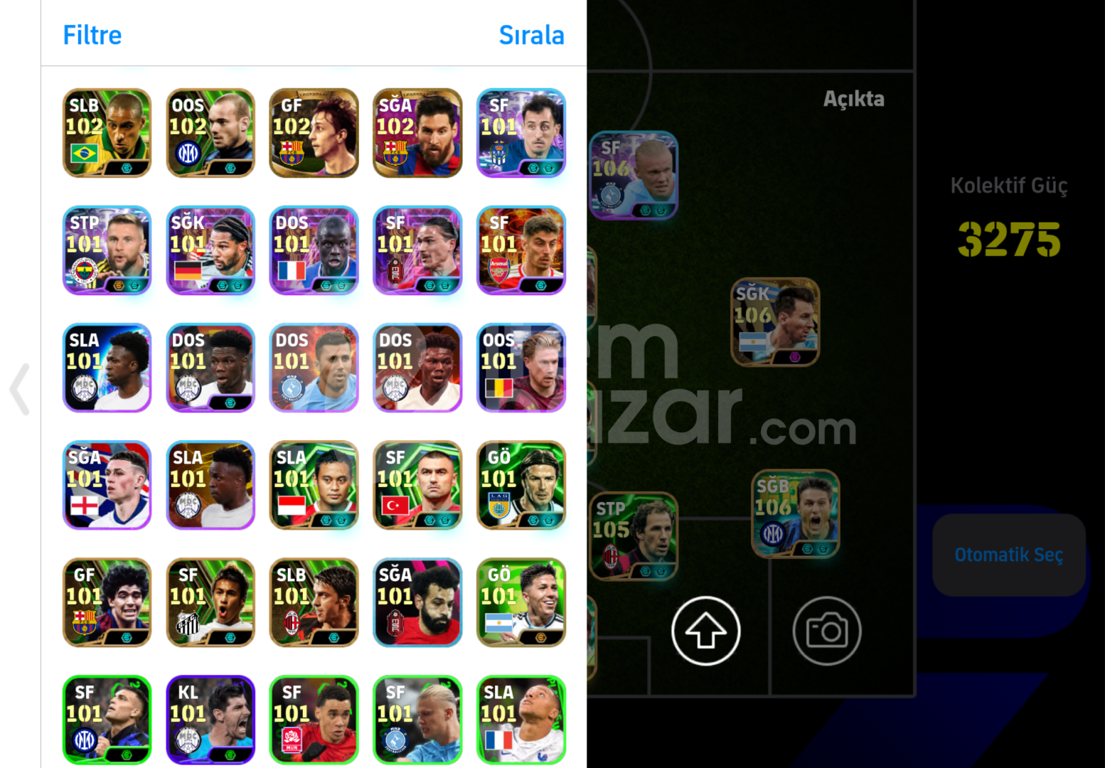 PES21 ICON KADRO + 3275KG 109 MALDİNİ 107 KVARA