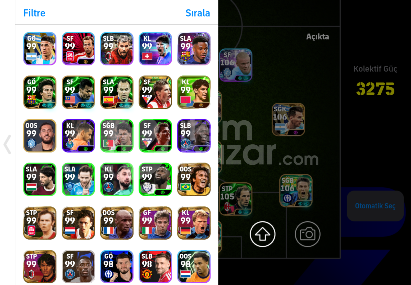 PES21 ICON KADRO + 3275KG 109 MALDİNİ 107 KVARA