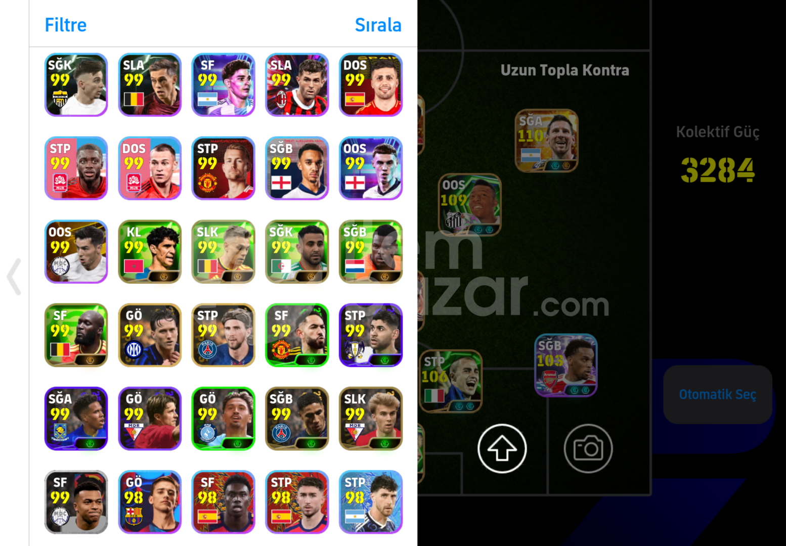 3285Kg Tek bağ 110 Messi 109 Hazard 108 Ronaldo