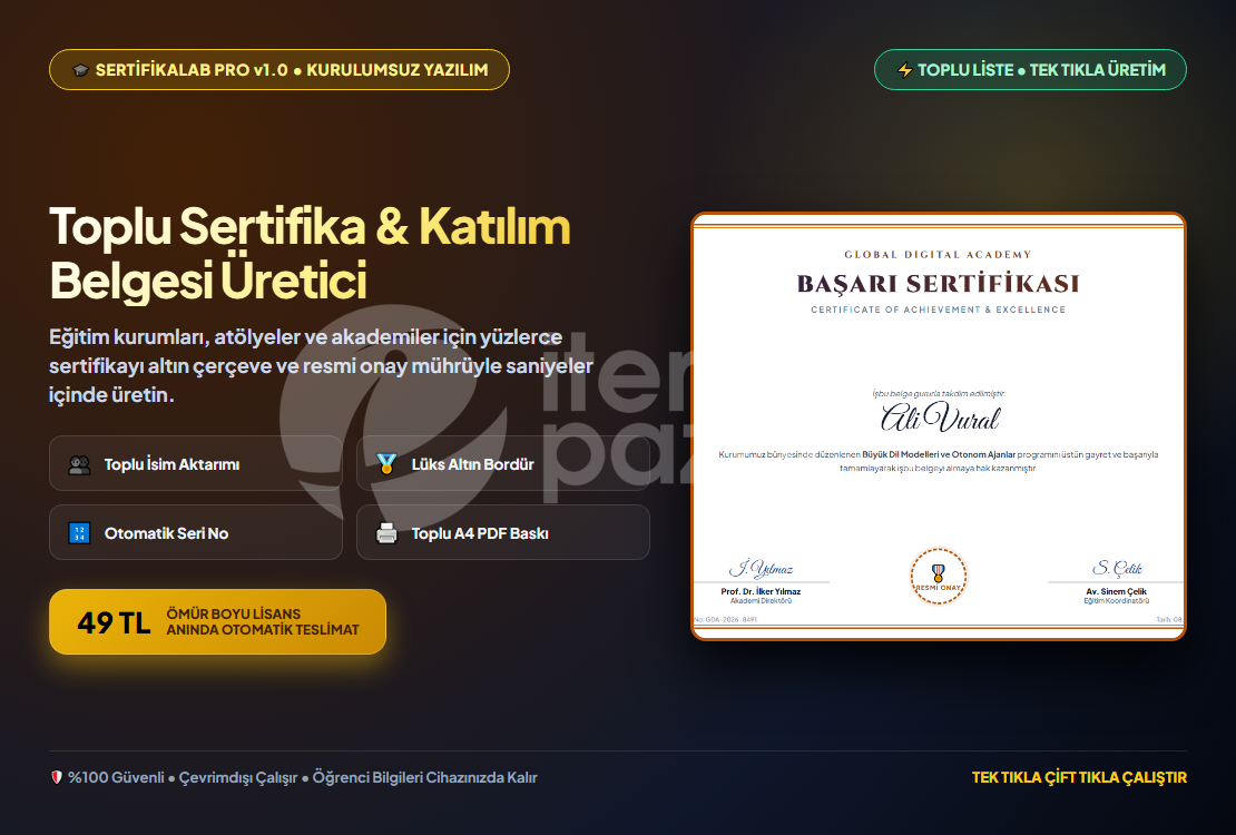 SertifikaLab Pro | Sertifika