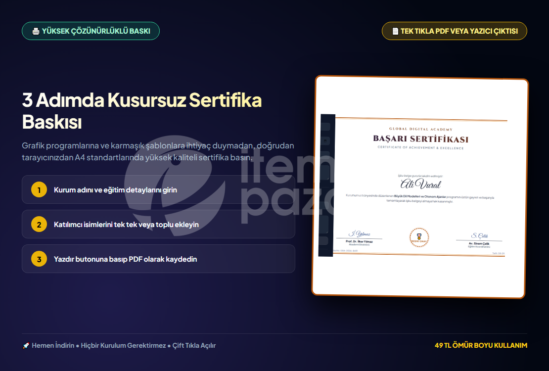 SertifikaLab Pro | Sertifika