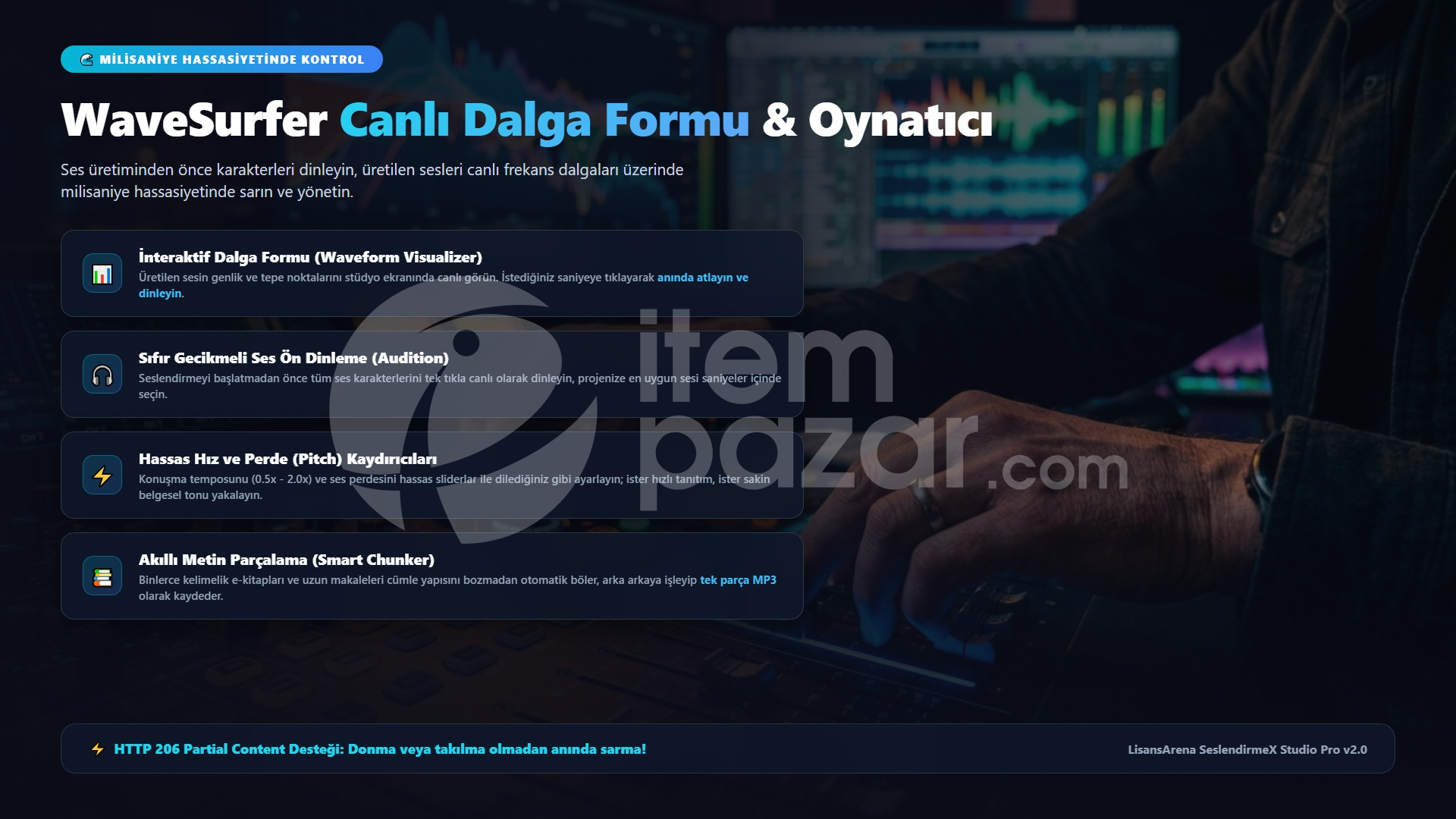 SeslendirmeX Pro | Yapay Zeka Türkçe Ses Motoru