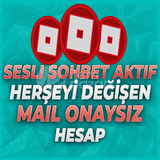 SESLİ SOHBET AKTİF MAİL DEĞİŞEN HESAP