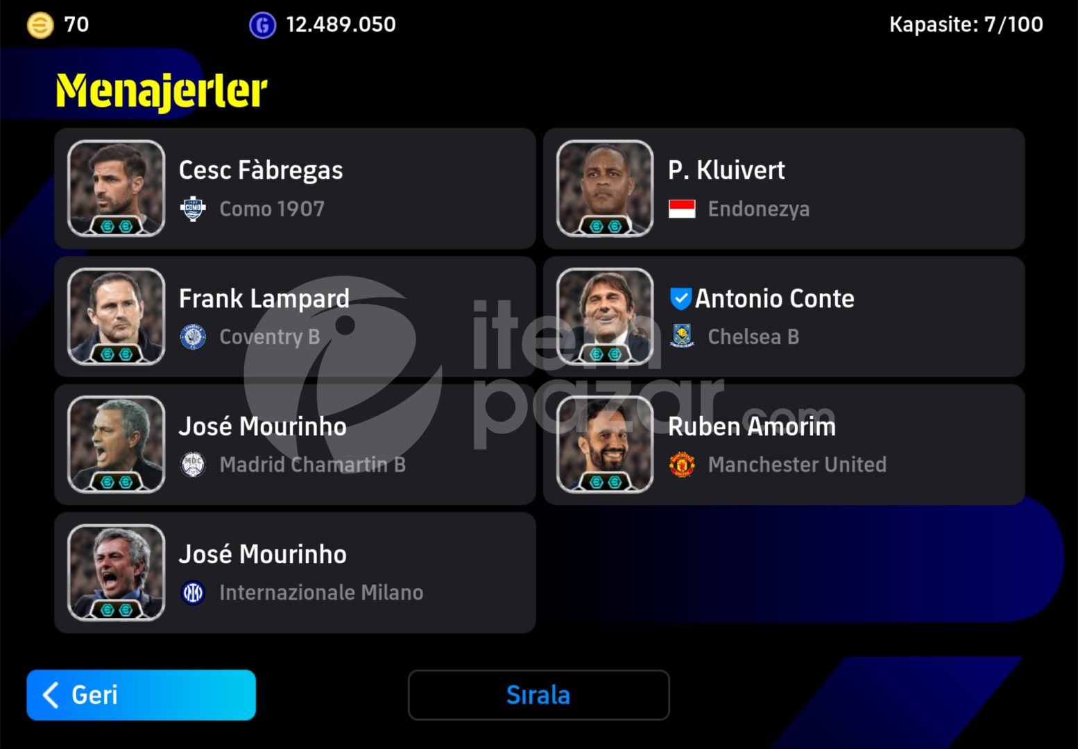 3280Kg TEK BAĞ 110 Zlatan 108 Ronaldo 108 Totti