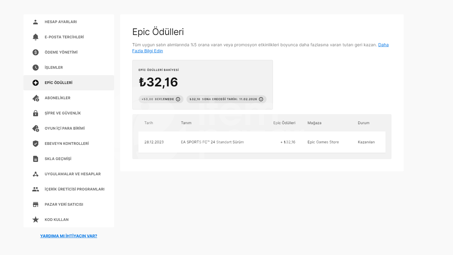 SIFIR HESAP | FC 24 + 32₺