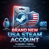 Sıfır USA Steam Hesabı | 0 Saat | İlk Mail Te